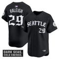 Men's Seattle Mariners 'Old English Edition' Vapor Premier Limited Jersey - All Stitched