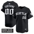 Seattle Mariners 'Old English Edition' Vapor Premier Limited Custom Jersey - All Stitched
