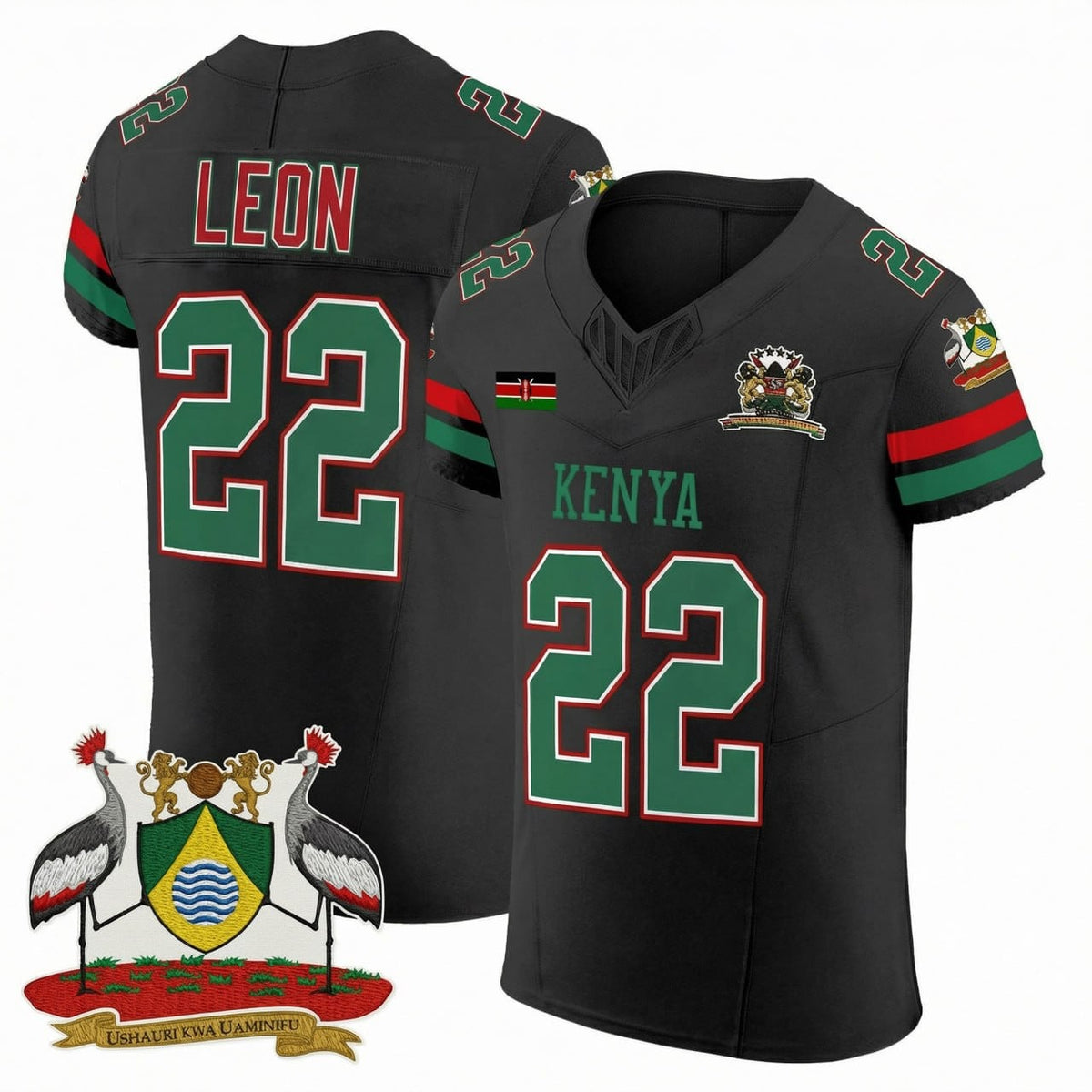 Black Kenya Vapor Elite Jersey - All Stitched