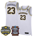 Men's Michigan Wolverines 2026 Final Four & National Champions Patch Basketball Jersey - All Stitched