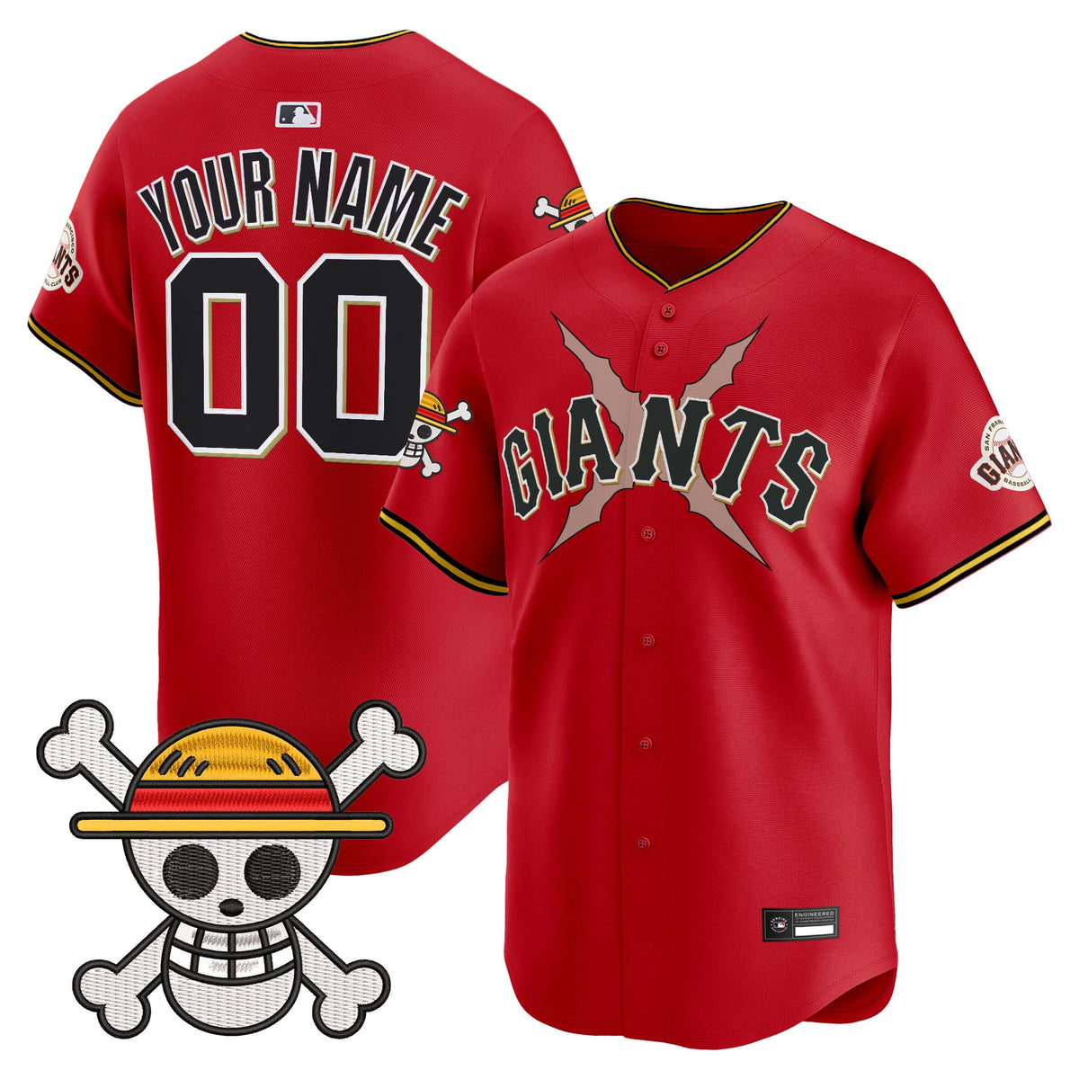San Francisco Giants x One Piece Vapor Premier Limited Custom Jersey - Stitched