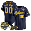 Michigan Wolverines 2026 National Champions Patch Vapor Custom Baseball Jersey - All Stitched