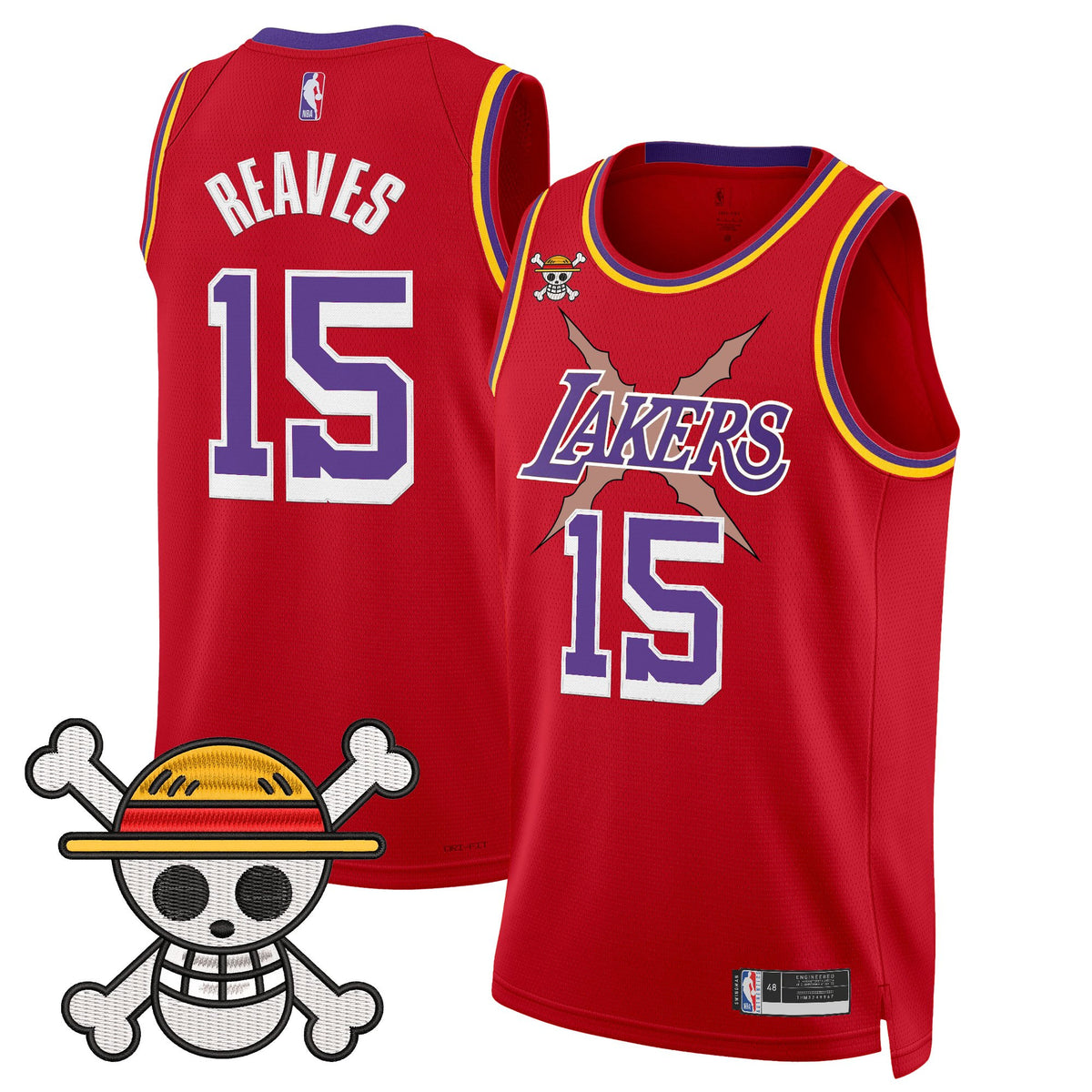 Men's Los Angeles Lakers x One Piece Swingman Jersey - Stitched