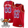 Los Angeles Lakers x One Piece Swingman Custom Jersey - Stitched