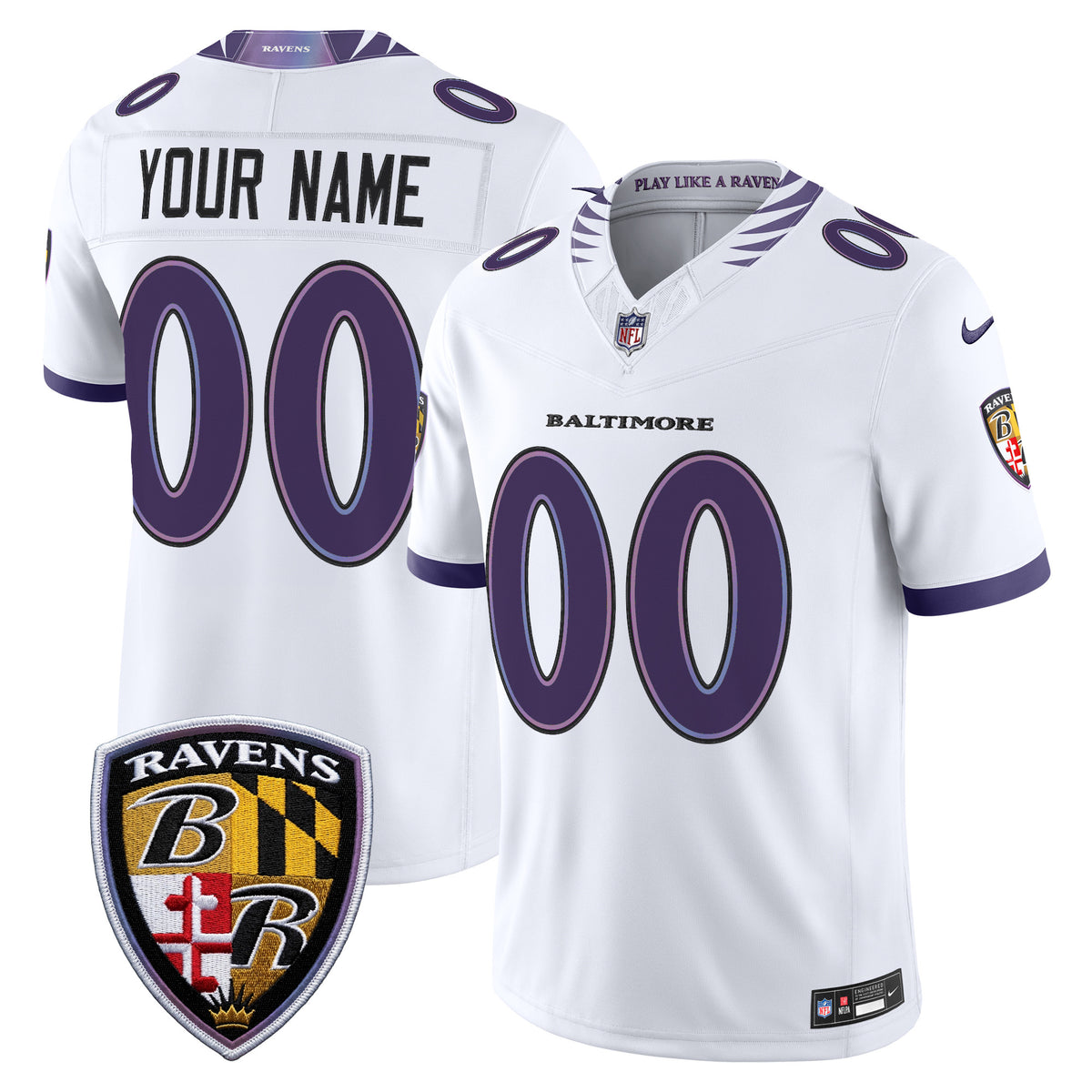 Baltimore Ravens 2026 Vapor Limited Custom Jersey - All Stitched