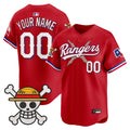 Texas Rangers x One Piece Vapor Premier Limited Custom Jersey - Stitched