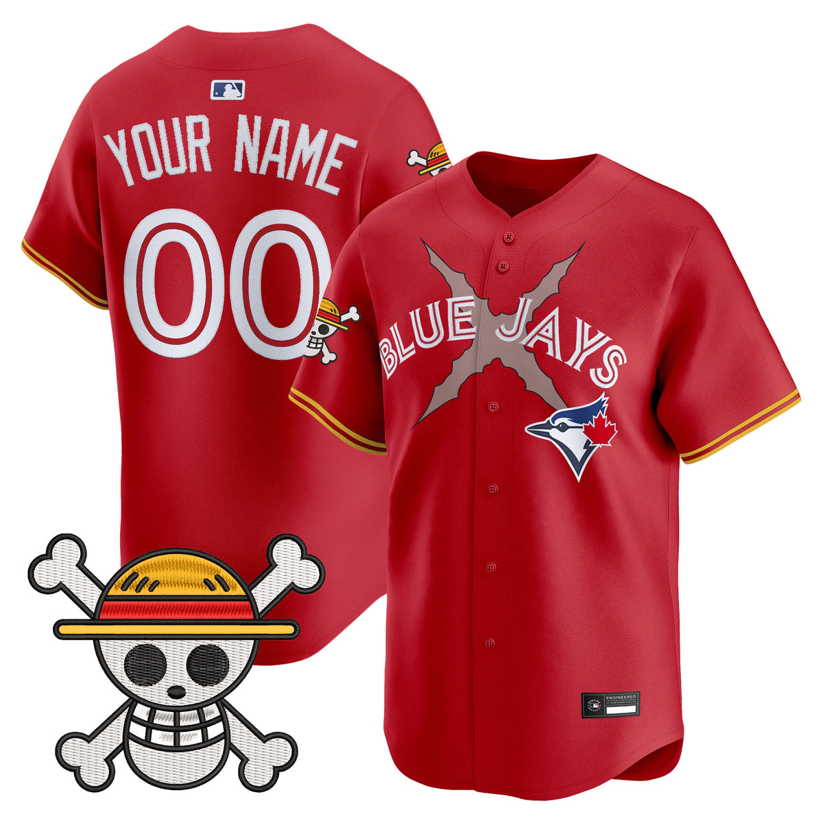Blue Jays x One Piece Vapor Premier Limited Custom Jersey - Stitched