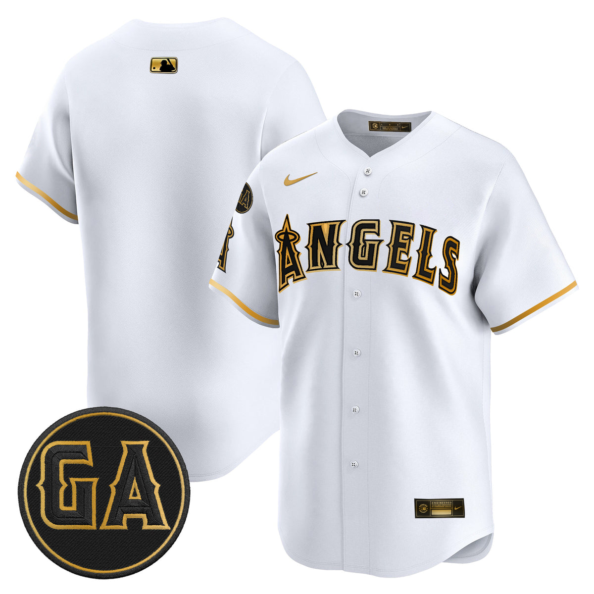 Men's Los Angeles Angels 'Garret Anderson Tribute Patch' Vapor Premier Limited Jersey - All Stitched