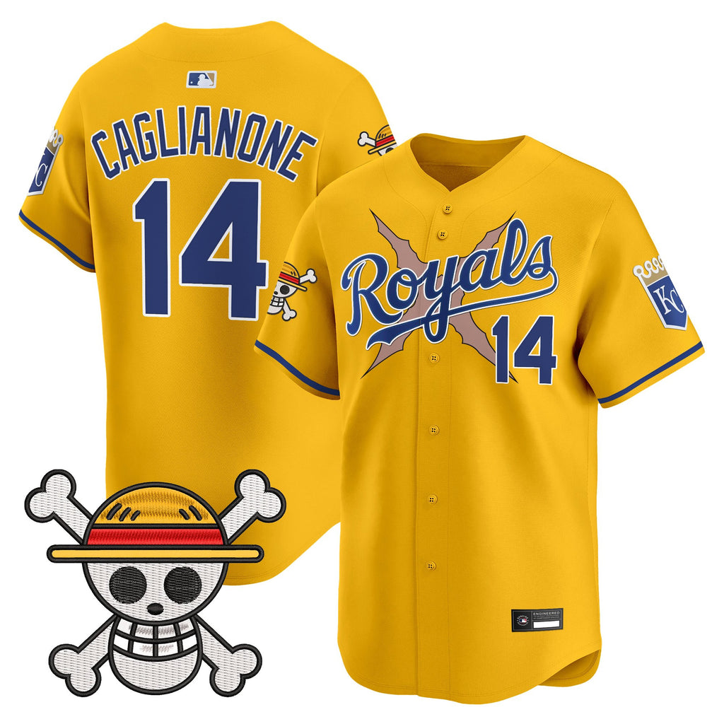 Men's Kansas City Royals x One Piece Vapor Premier Limited Jersey - Stitched