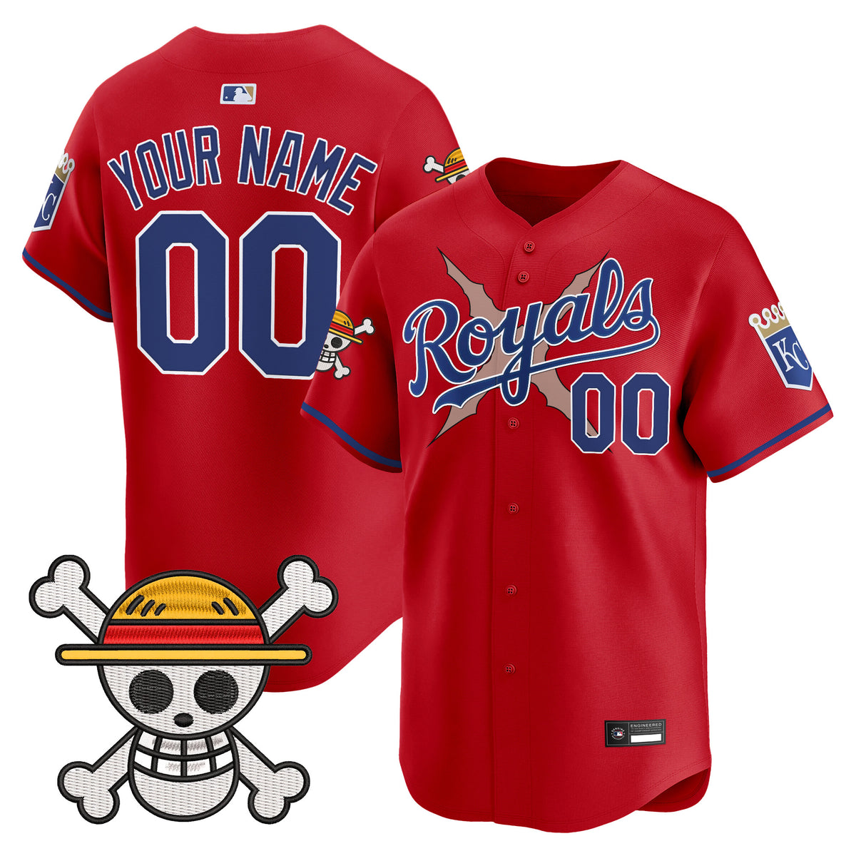 Kansas City Royals x One Piece Vapor Premier Limited Custom Jersey - Stitched