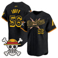 Men's Los Angeles Dodgers x One Piece x Mamba Vapor Premier Limited Jersey - Stitched