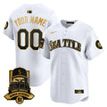 Seattle Mariners Hall-of-Famer Randy Johnson Patch Vapor Premier Limited Custom Jersey - All Stitched