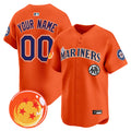 Seattle Mariners x Dragon Ball Vapor Premier Limited Custom Jersey - All Stitched