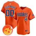 Padres x Dragon Ball Vapor Premier Limited Custom Jersey - All Stitched