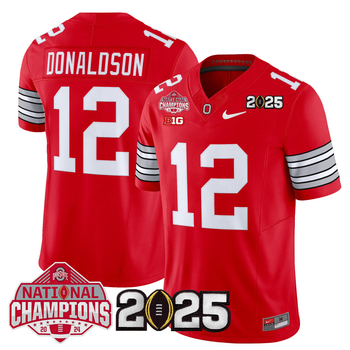 Men's Ohio State Buckeyes 2026 "Tunnel Vision" National Champions Patch Vapor Limited Jersey - All Stitched
