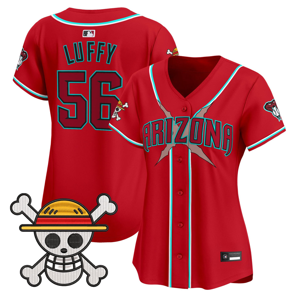Women's Diamondbacks x One Piece Vapor Premier Limited Jersey - Stitched