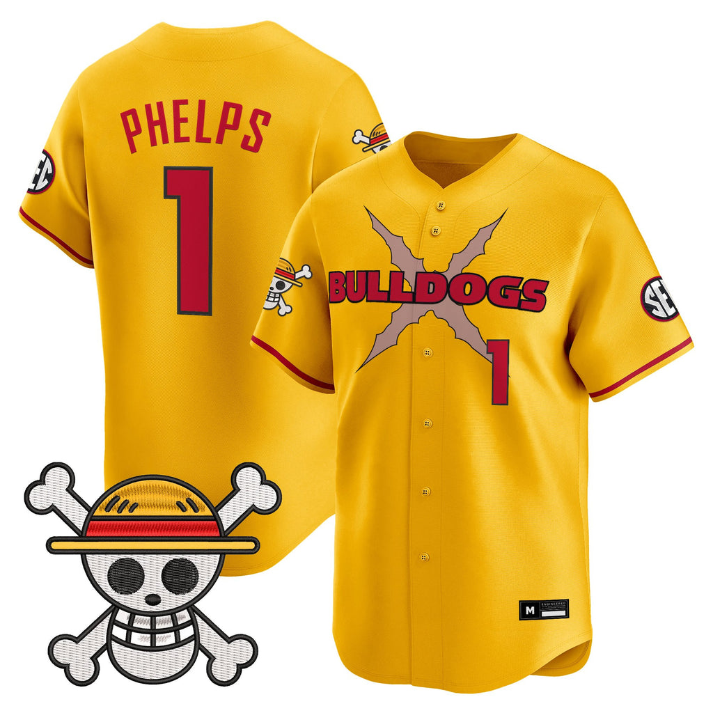 Men's Georgia Bulldogs Baseball x One Piece Vapor Premier Limited Jersey - Stitched