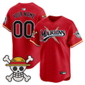 Miami Marlins x One Piece Vapor Premier Limited Custom Jersey - Stitched