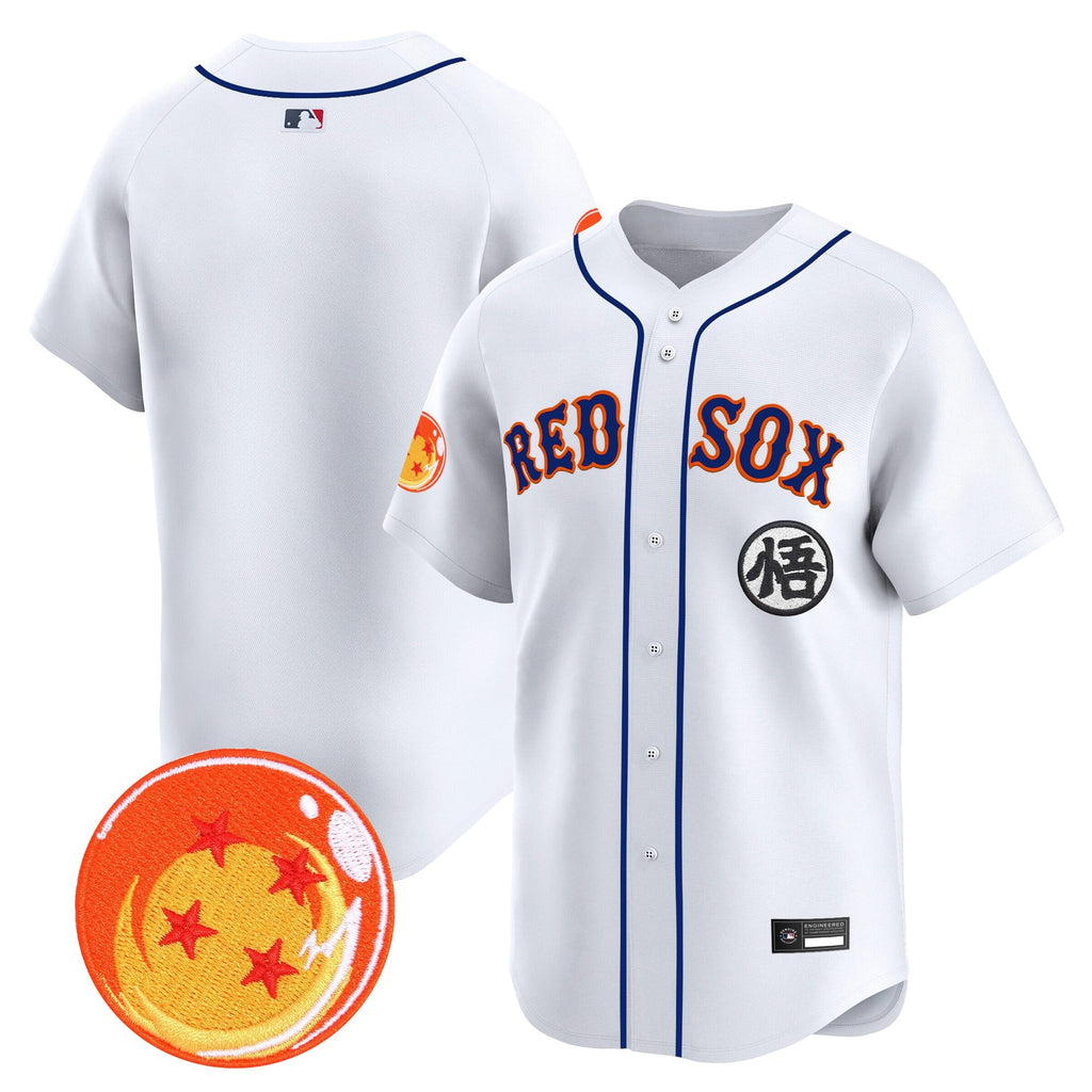 Men's Boston Red Sox x Dragon Ball Vapor Premier Limited Jersey - All Stitched