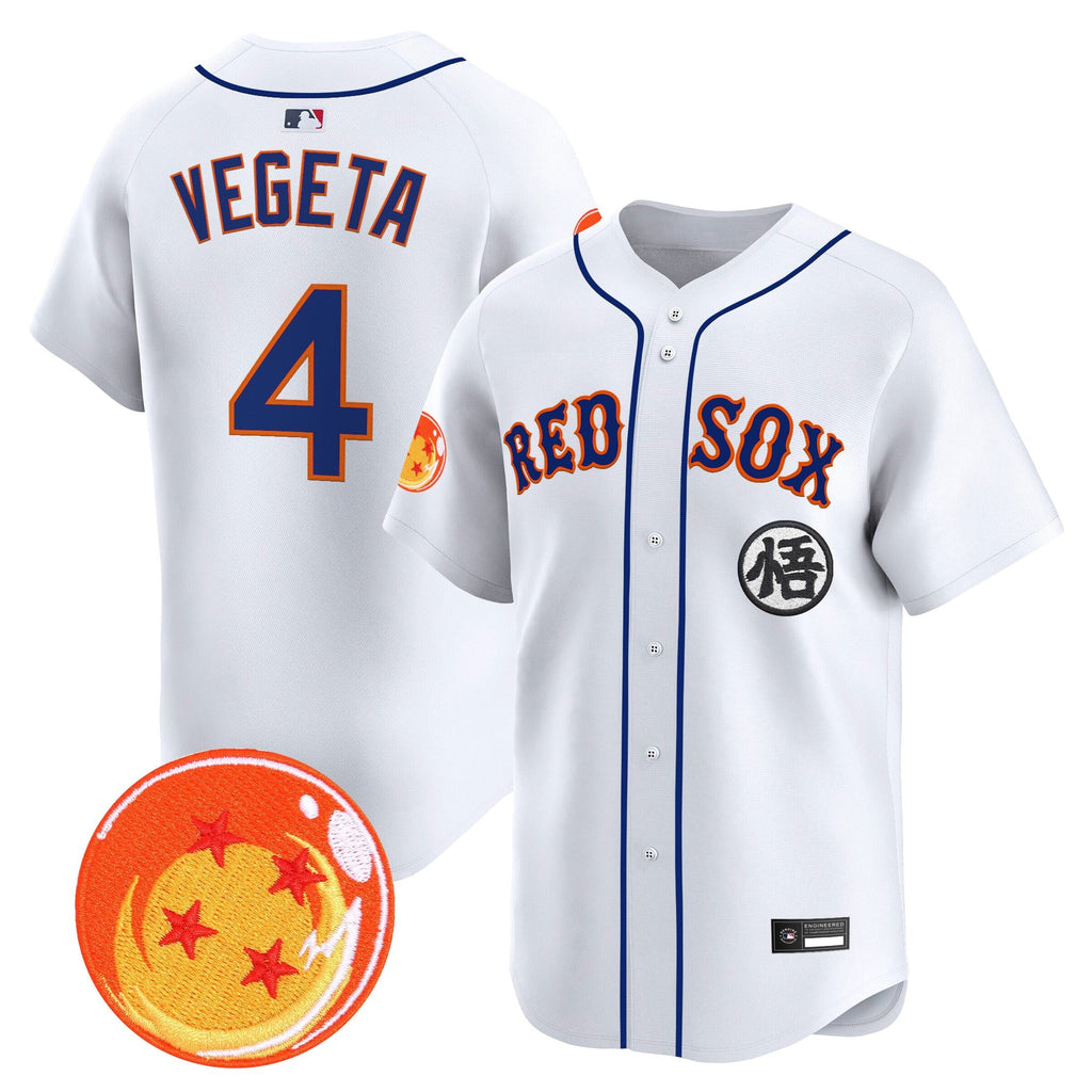 Men's Boston Red Sox x Dragon Ball Vapor Premier Limited Jersey - All Stitched