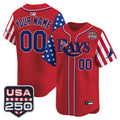 Tampa Bay Rays "America 250 Edition" Vapor Premier Limited Custom Jersey - All Stitched