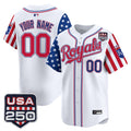 Kansas City Royals "America 250 Edition" Vapor Premier Limited Custom Jersey - All Stitched