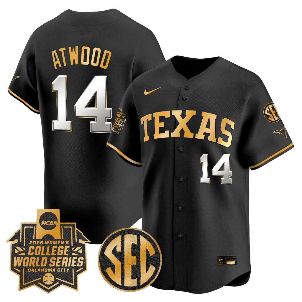 Men's size - Texas Longhorns Softball 2026 World Series (WCWS) Vapor Premier Limited Jersey - All Stitched