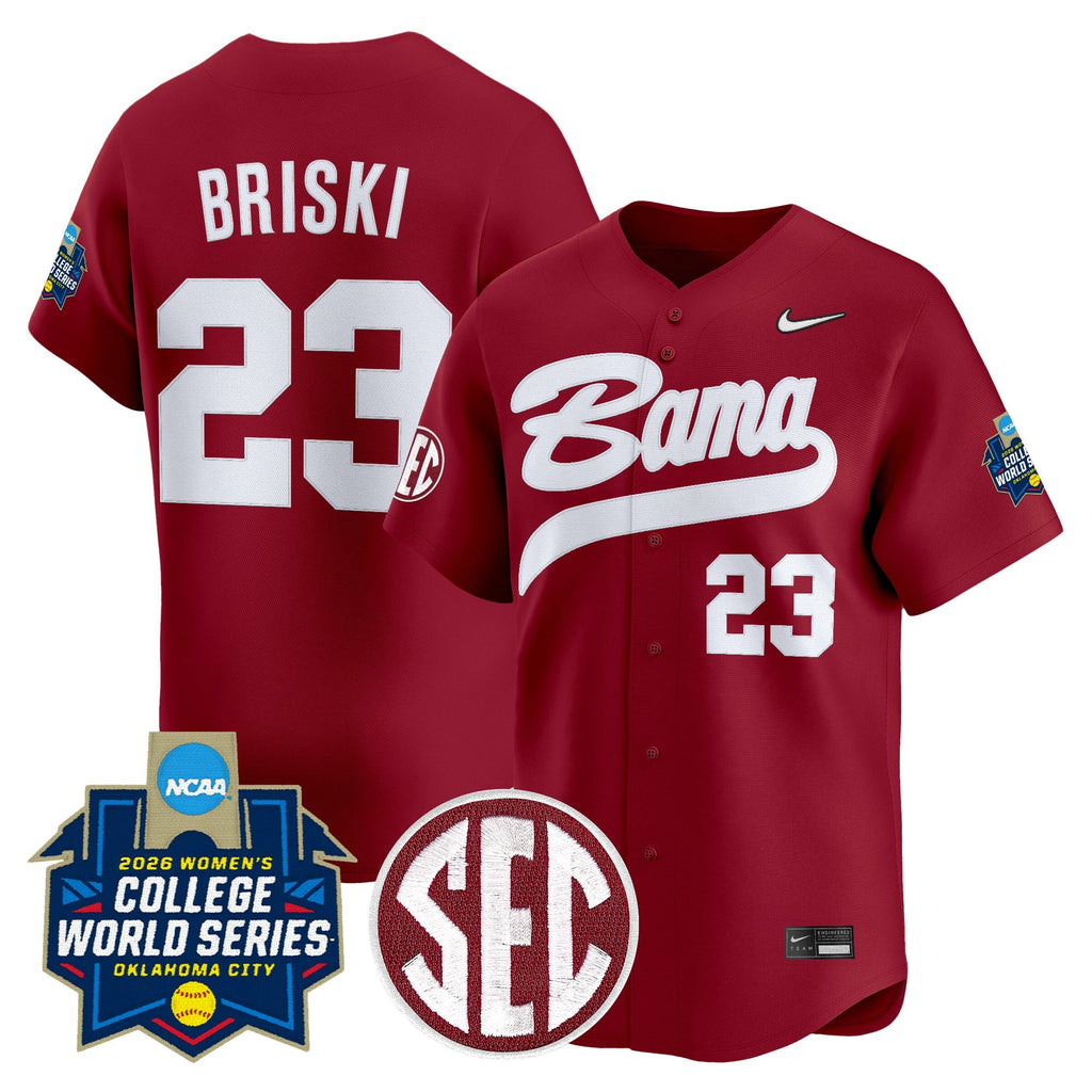 Men's Size - Alabama Softball 2026 World Series (WCWS) Vapor Premier Limited Jersey - All Stitched