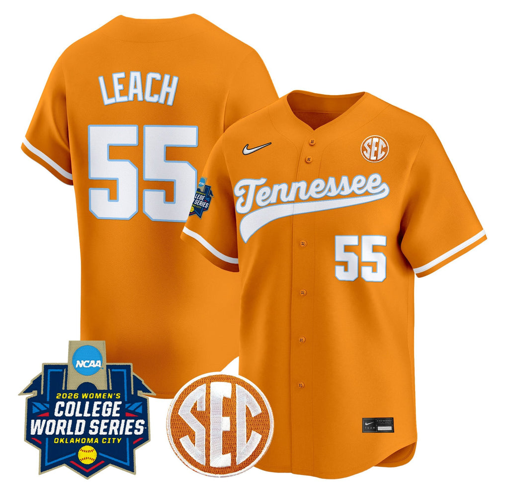 Men's Size - Tennessee Volunteers Softball 2026 World Series (WCWS) Vapor Premier Limited Jersey - All Stitched
