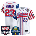 Men's Size - Alabama Softball "America 250 Edition" Vapor Premier Limited Jersey - 2026 World Series (WCWS) - All Stitched