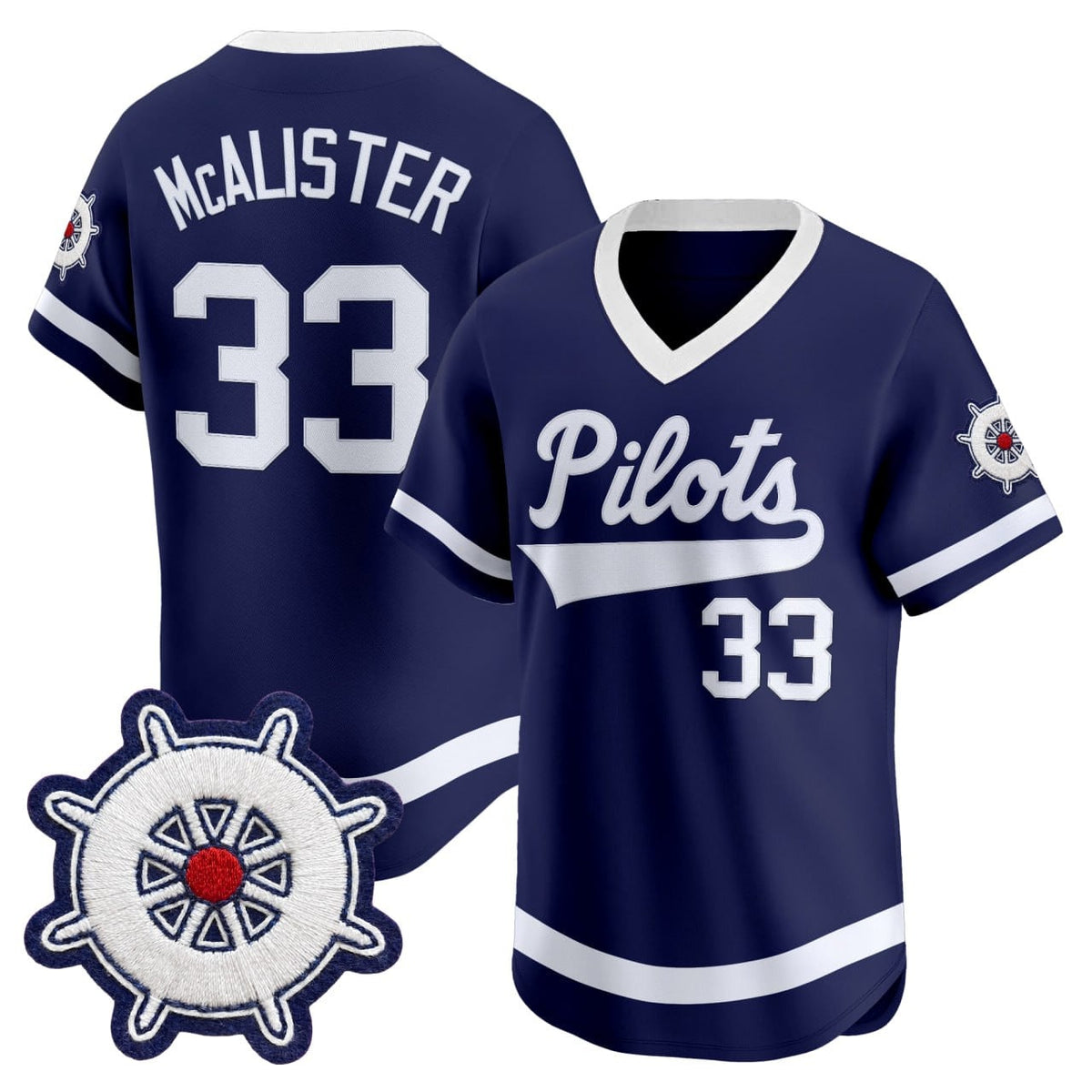 Pilots Royal Blue Vapor Premier Limited Jersey - All Stitched