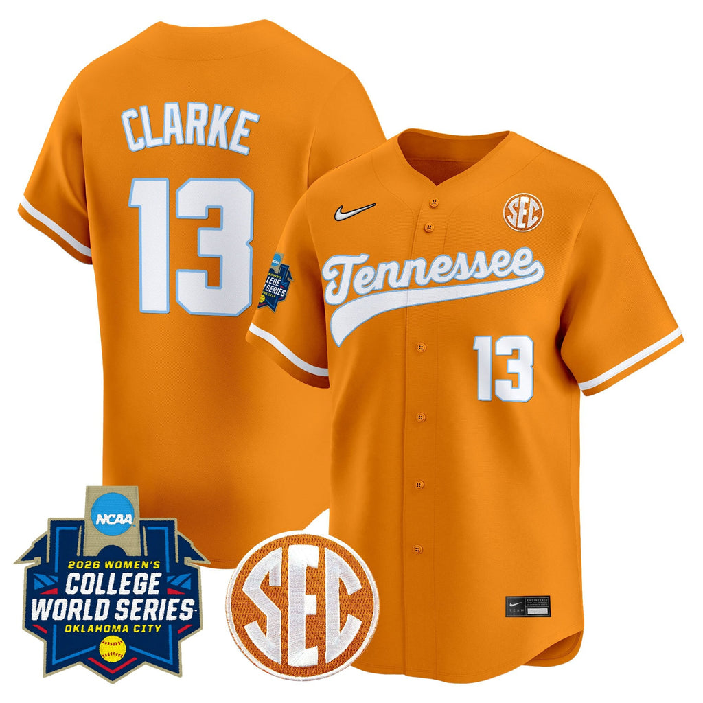 Men's Size - Tennessee Volunteers Softball 2026 World Series (WCWS) Vapor Premier Limited Jersey - All Stitched