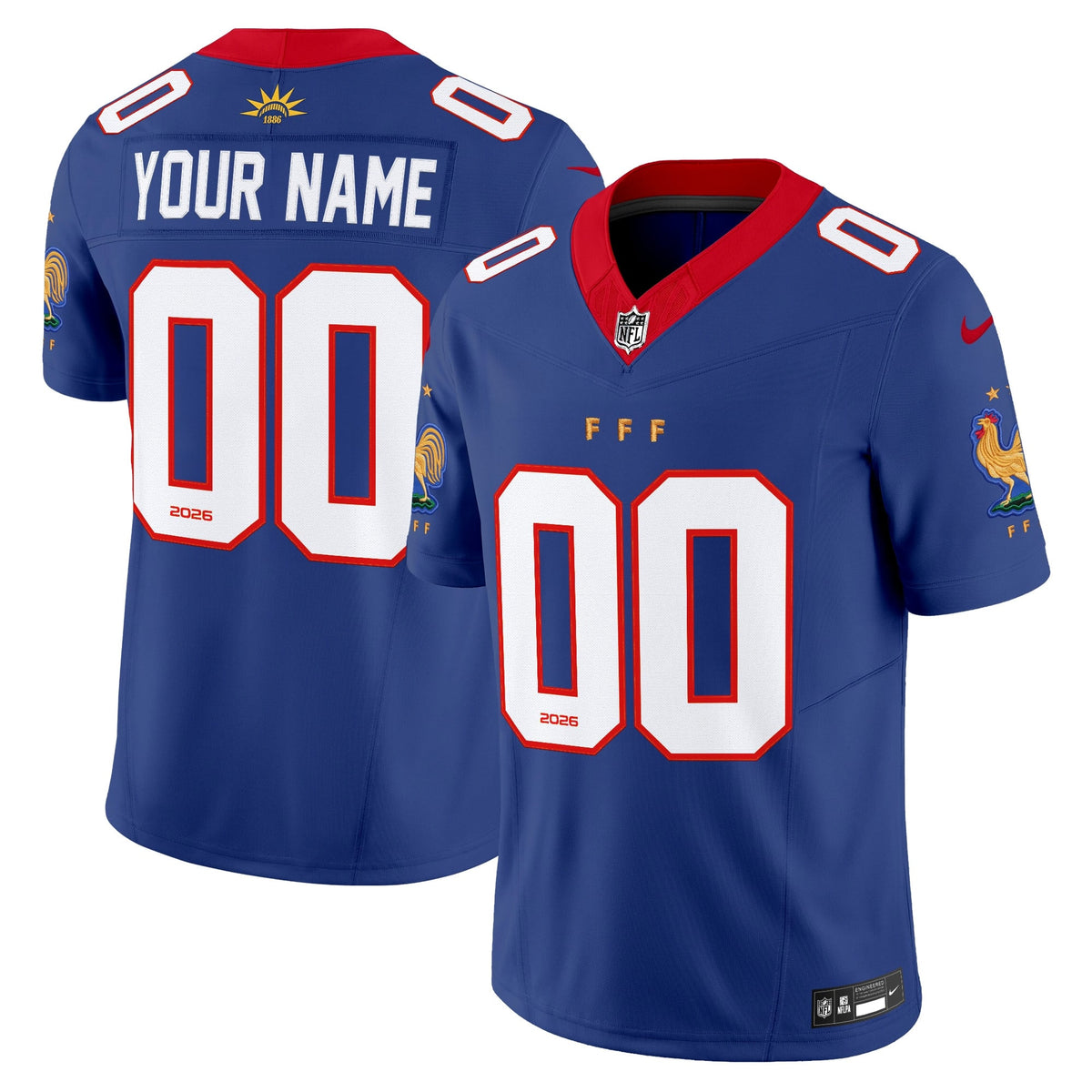 France National Team Vapor Limited Custom Jersey - All Stitched