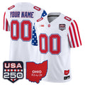 Ohio State Buckeyes "America 250 Edition" Vapor Limited Custom Jersey - All Stitched