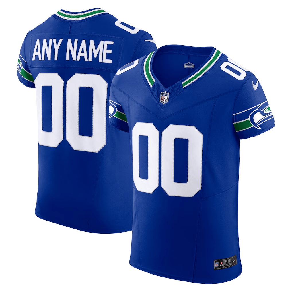 Seattle Seahawks Vapor F.U.S.E. Elite Custom Jersey – All Stitched