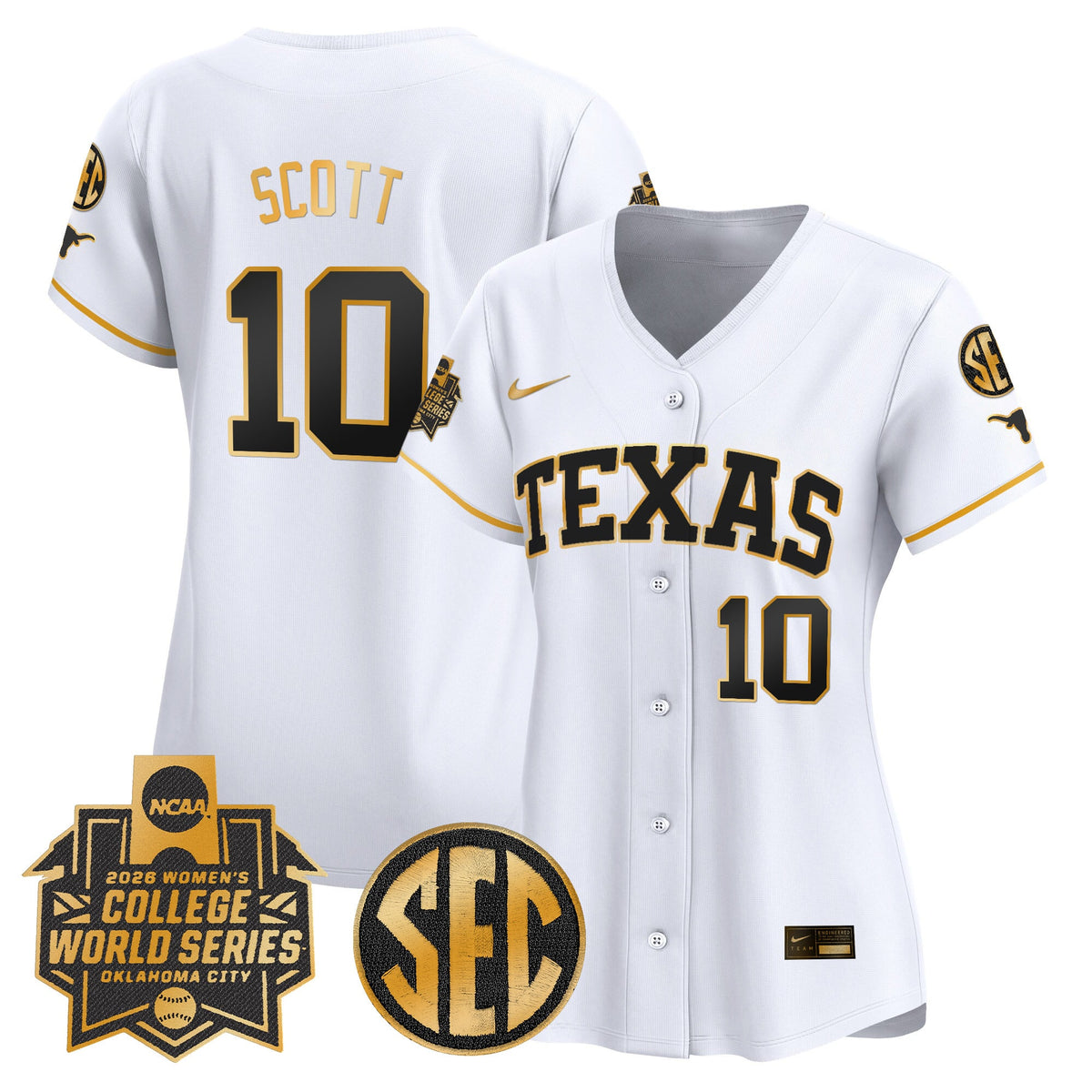 Women's Texas Longhorns Softball 2026 World Series (WCWS) Vapor Premier Limited Jersey - All Stitched