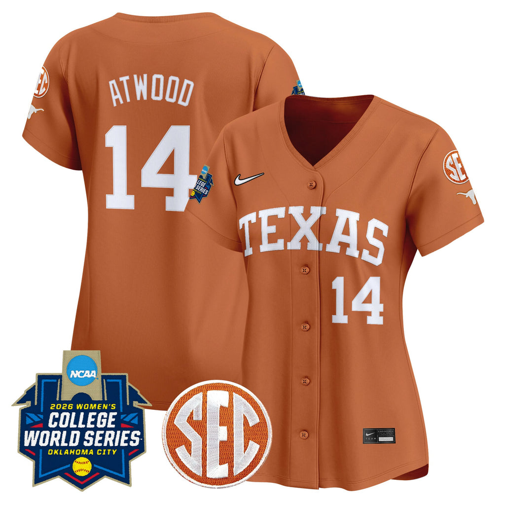 Women's Texas Longhorns Softball 2026 World Series (WCWS) Vapor Premier Limited Jersey - All Stitched