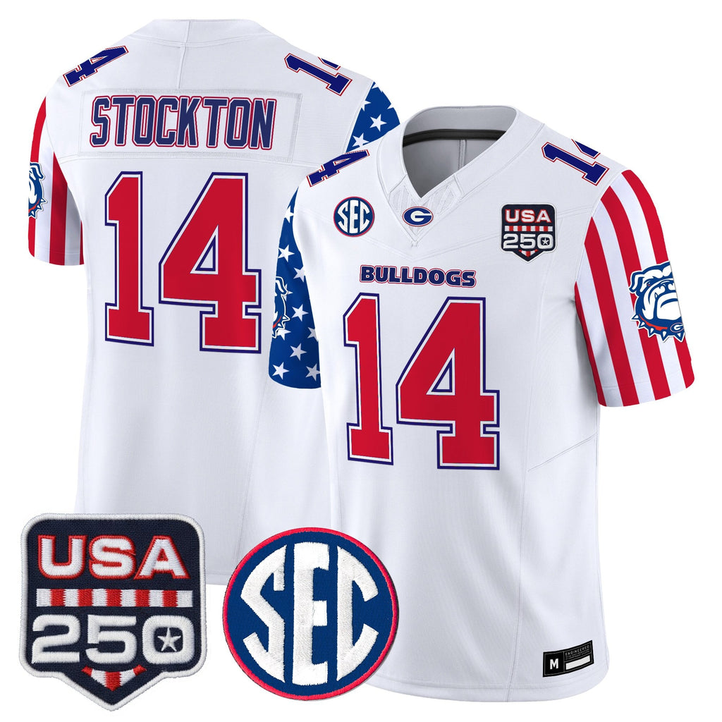 Men's Georgia Bulldogs "America 250 Edition" Vapor Limited Jersey - All Stitched