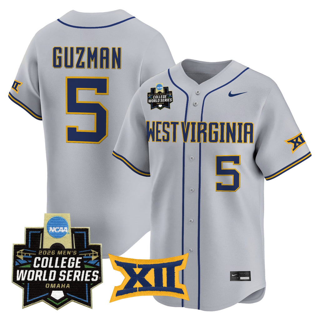 Men's West Virginia Mountaineers 2026 World Series Patch Vapor Premier Limited Jersey - All Stitched