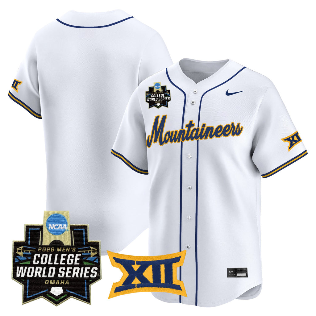 Men's West Virginia Mountaineers 2026 World Series Patch Vapor Premier Limited Jersey - All Stitched