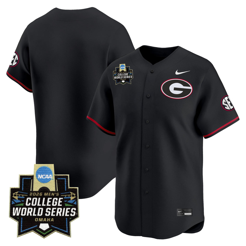 Men's Georgia Bulldogs Baseball 2026 World Series Vapor Premier Limited Jersey - All Stitched