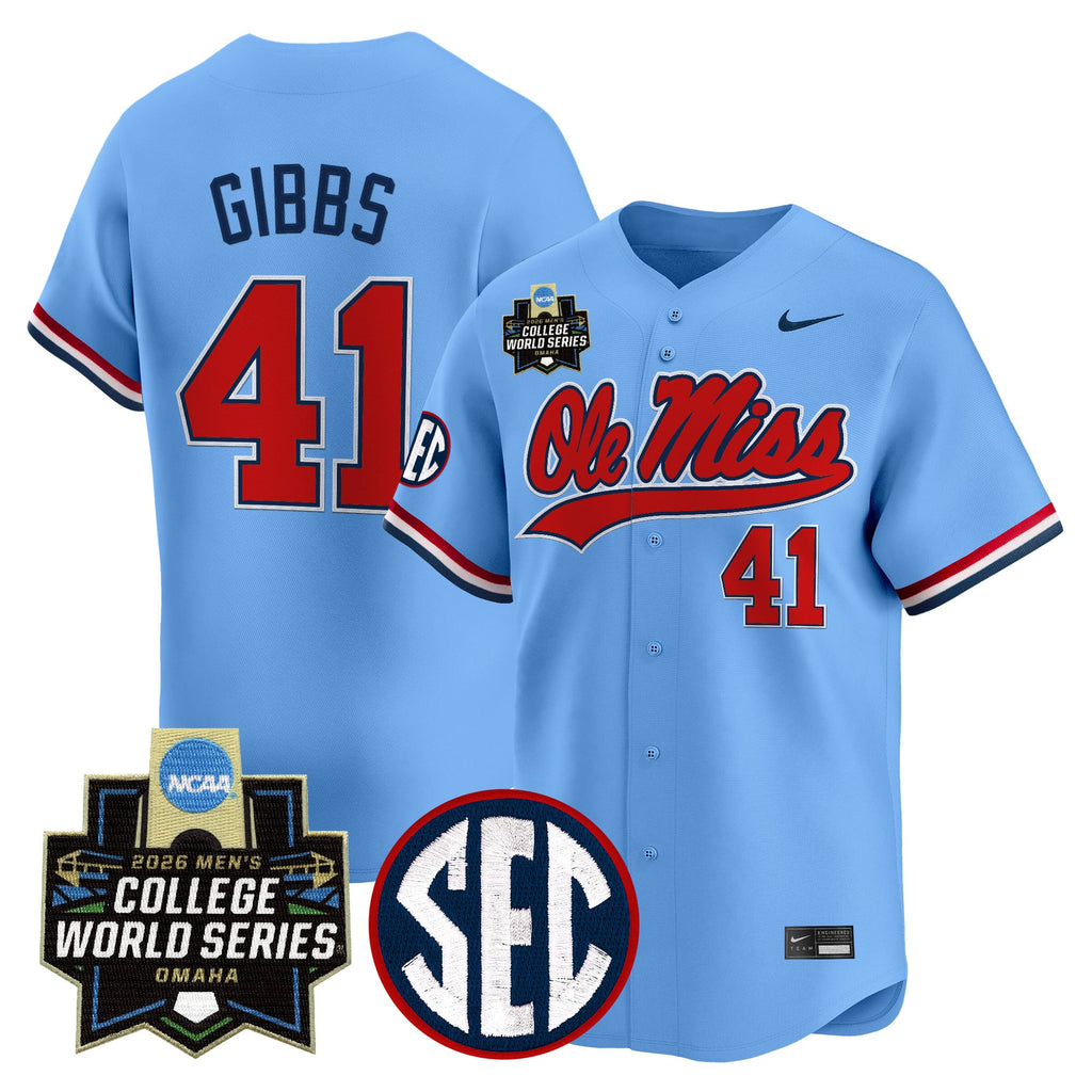 Men's Ole Miss Rebels 2026 World Series Vapor Premier Limited Jersey - All Stitched
