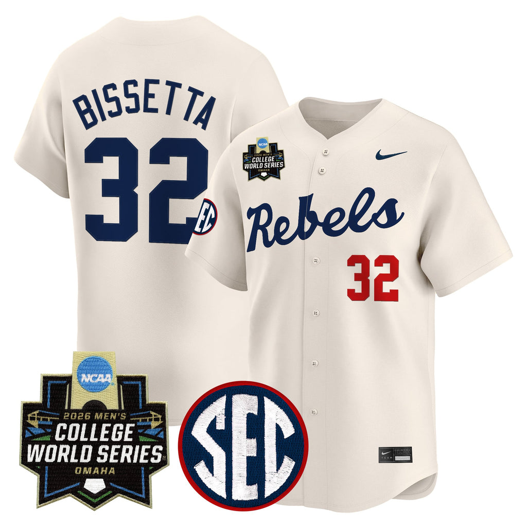 Men's Ole Miss Rebels 2026 World Series Vapor Premier Limited Jersey - All Stitched