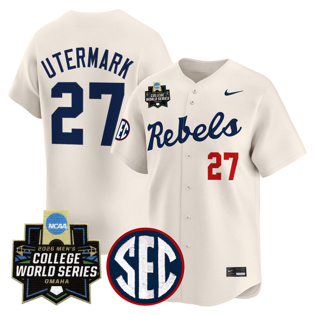 Men's Ole Miss Rebels 2026 World Series Vapor Premier Limited Jersey - All Stitched