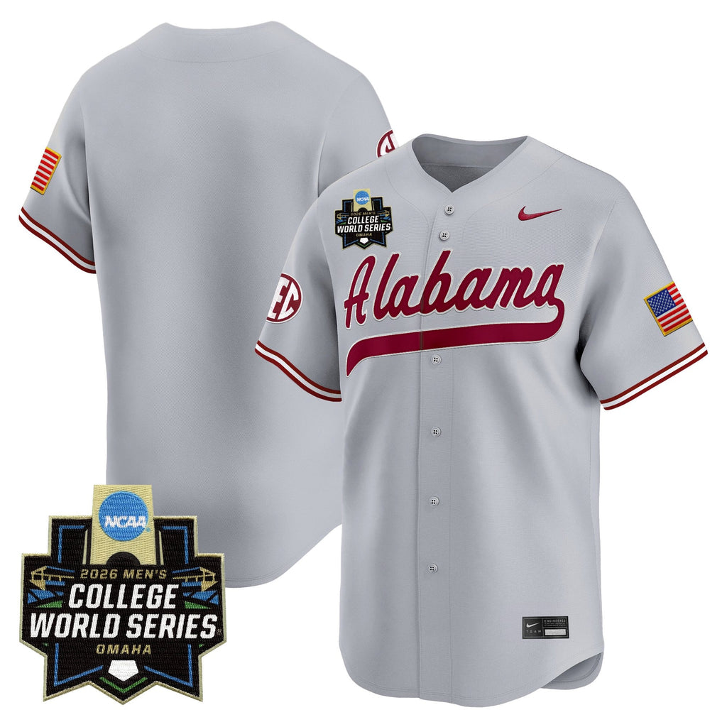 Men's Alabama Crimson Tide 2026 World Series Vapor Premier Limited Jersey - All Stitched