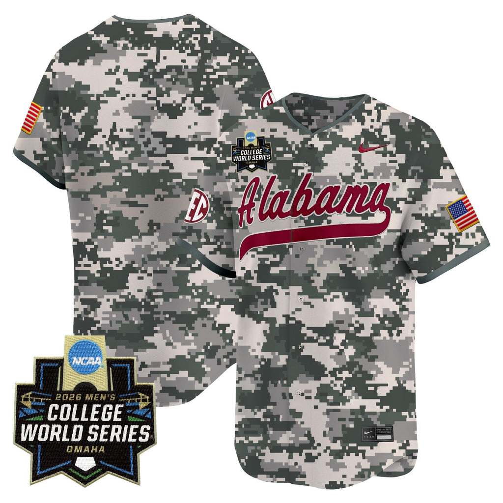 Men's Alabama Crimson Tide 2026 World Series Vapor Premier Limited Jersey - All Stitched