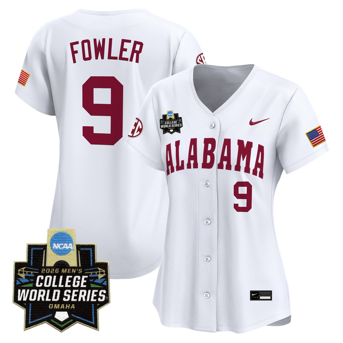 Women's Alabama Crimson Tide 2026 World Series Vapor Premier Limited Jersey - All Stitched