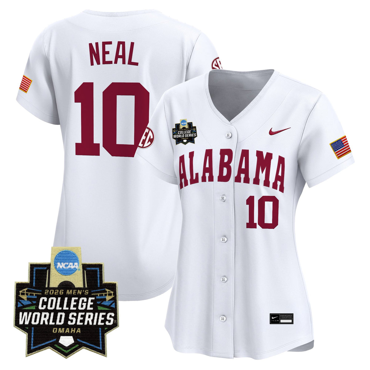 Women's Alabama Crimson Tide 2026 World Series Vapor Premier Limited Jersey - All Stitched