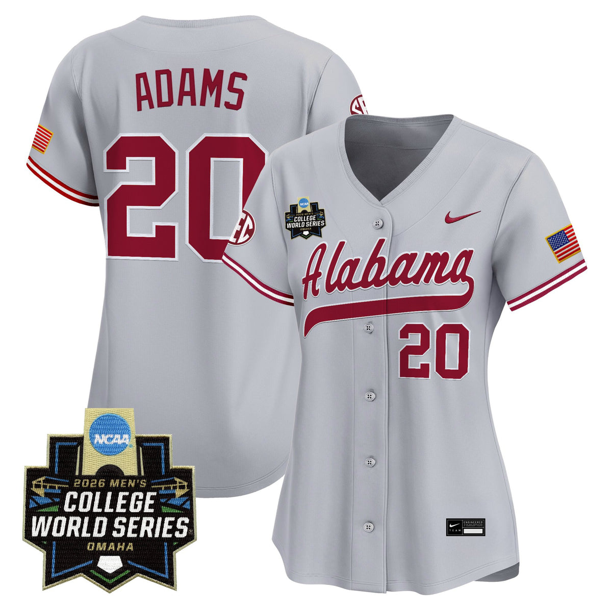 Women's Alabama Crimson Tide 2026 World Series Vapor Premier Limited Jersey - All Stitched