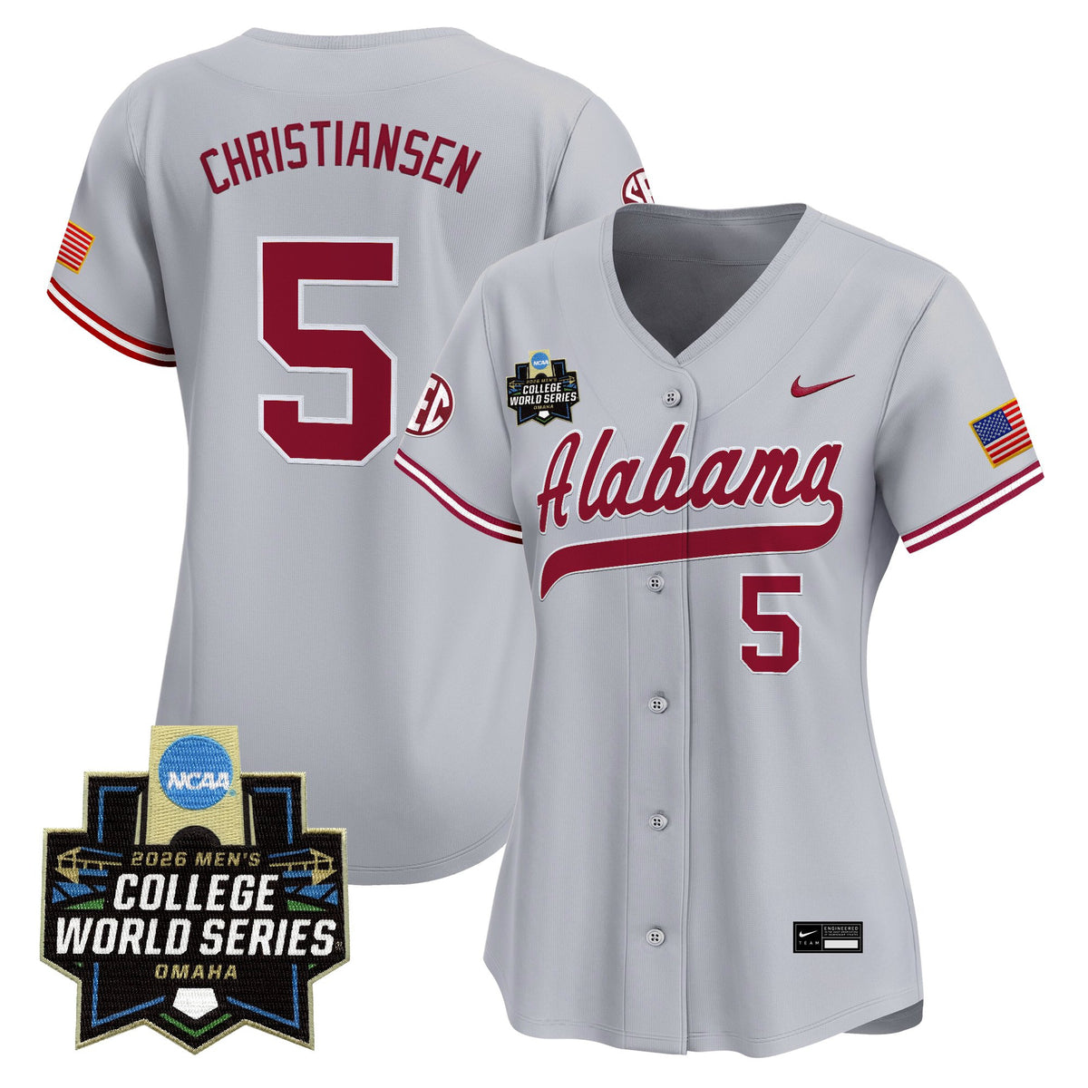 Women's Alabama Crimson Tide 2026 World Series Vapor Premier Limited Jersey - All Stitched